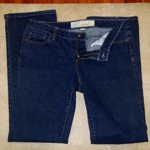 Ann Taylor Loft Slim Boot Jeans Dark Wash Denim